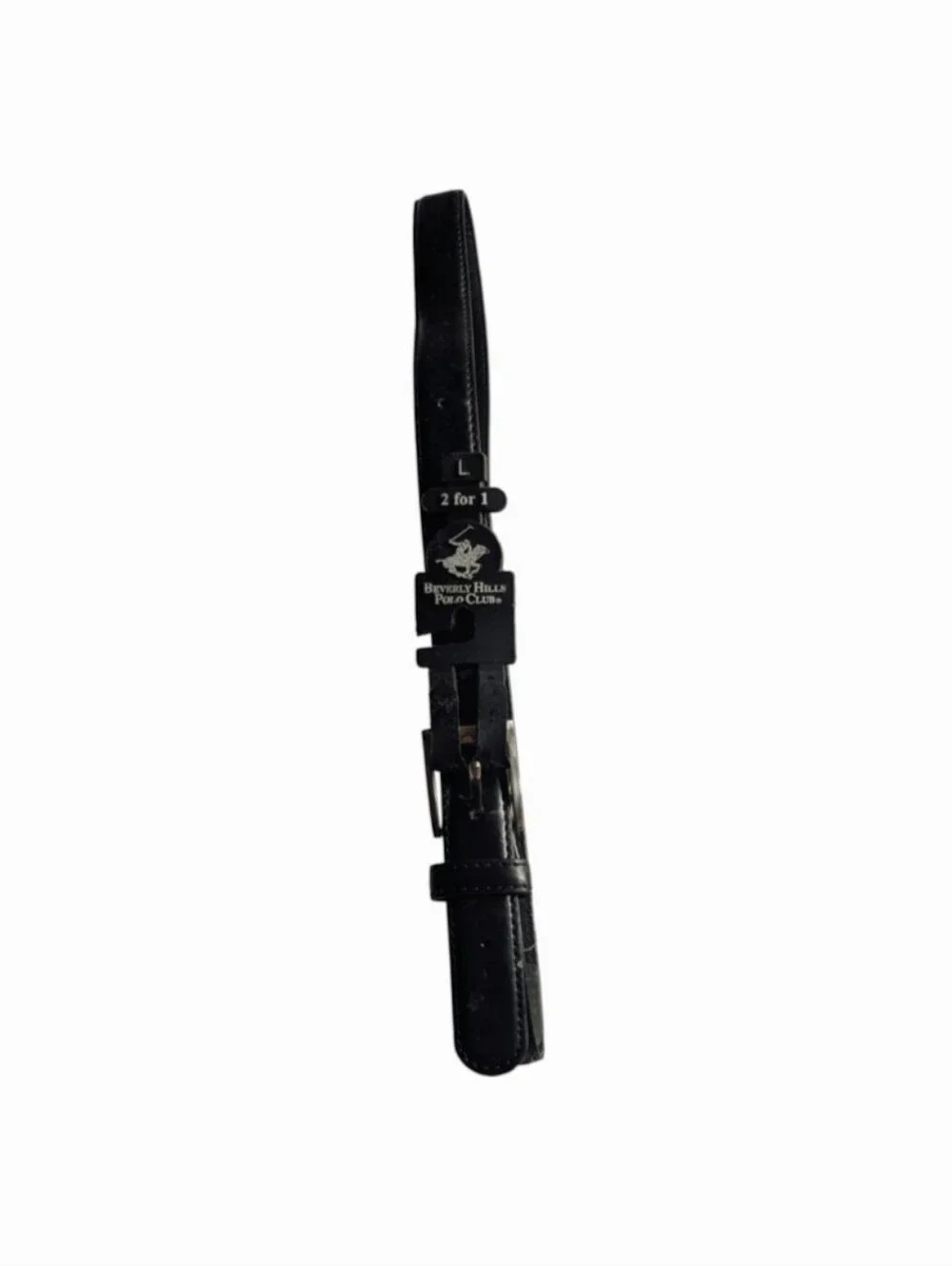 Beverly Hills Polo Club Women's Black Leather Belt